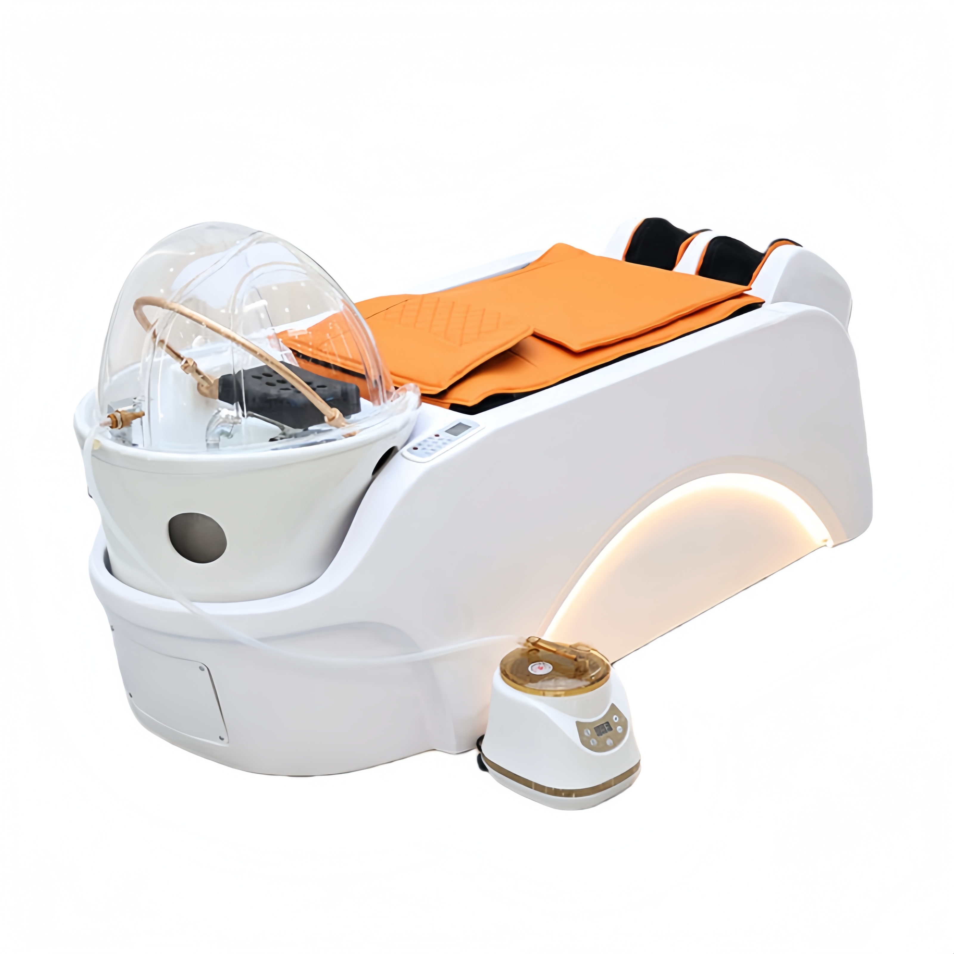 New Design Barbershop Furniture White Washing Chairs